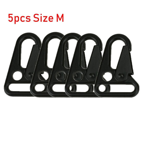 1/2/5Pcs Olecranon Spring Quickdraws Backpack Travel Kits Outdoor Accessories Belt Clip Bottle Hanging Hooks Keychain Buckles Carabiner SIZE M 5PCS