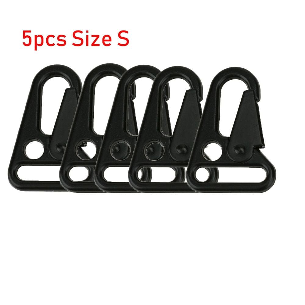 1/2/5Pcs Olecranon Spring Quickdraws Backpack Travel Kits Outdoor Accessories Belt Clip Bottle Hanging Hooks Keychain Buckles Carabiner SIZE M 5PCS