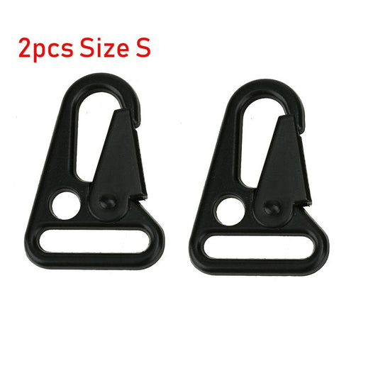 1/2/5Pcs Zinc Alloy Backpack Travel Kits Spring Quickdraws Outdoor Accessories Carabiner Belt Clip Keychain Buckles Bottle Hanging Hooks SIZE S 2PCS