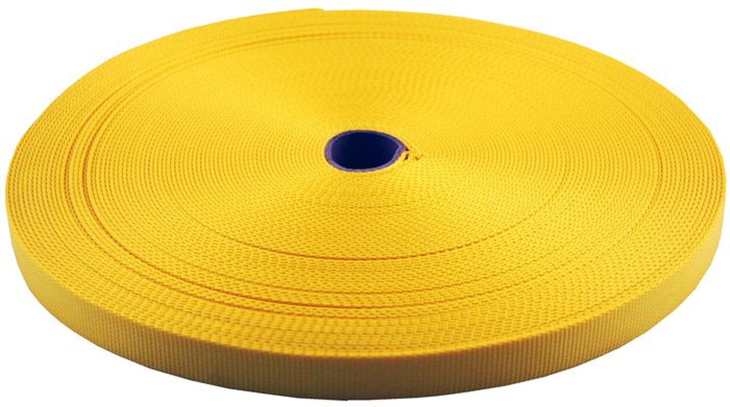 1/2 Inch Gold Heavy plus Nylon Webbing Closeout, 50 Yards