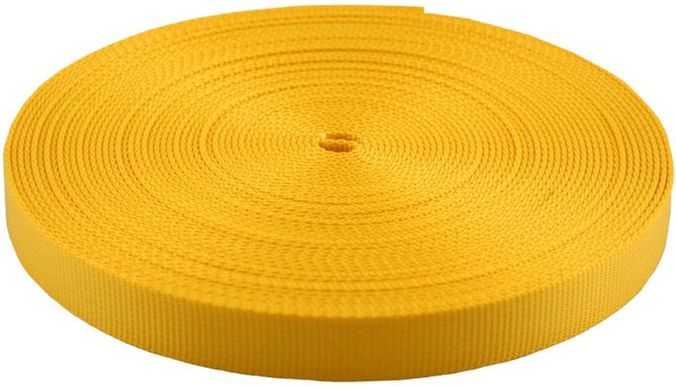 1/2 Inch Gold Heavy plus Nylon Webbing Closeout, 50 Yards