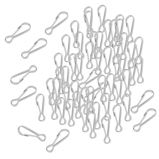 100X Metal Sp Hooks Snap Lanyard Keychain Outdoor Hanging Buckles - , 25Mm