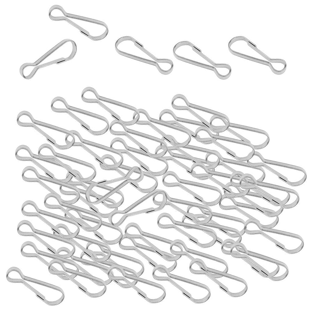 100X Metal Sp Hooks Snap Lanyard Keychain Outdoor Hanging Buckles - , 25Mm