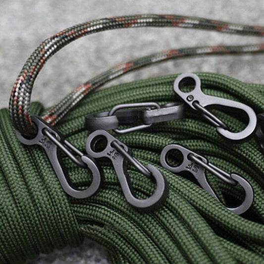 10X Mini SF Carabiner Climbing Backpack Spring Clasps Keychain Bottle Hooks