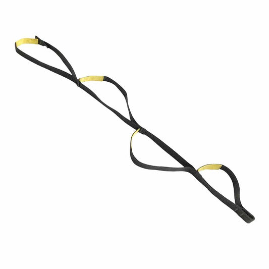 110Cm Webbing Strap Ladder Climbing Rope Ladder Climbing Rope Aider Foot Ascender Loop for Caving, Mountaineering, Work at Height, Swim, Hiking