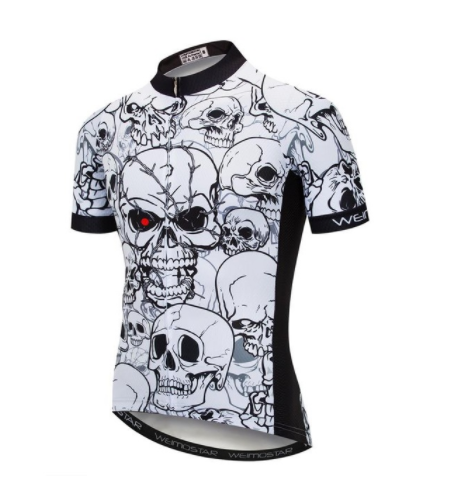 Weimostar skull jersey men's pirate jersey - Blue Force Sports