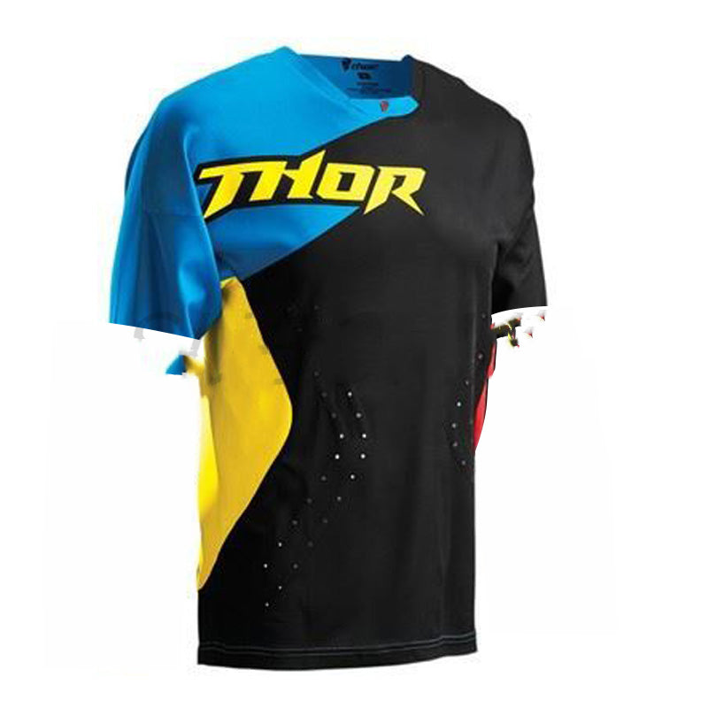 Short-Sleeved Bib Cycling Jersey Suit - Blue Force Sports