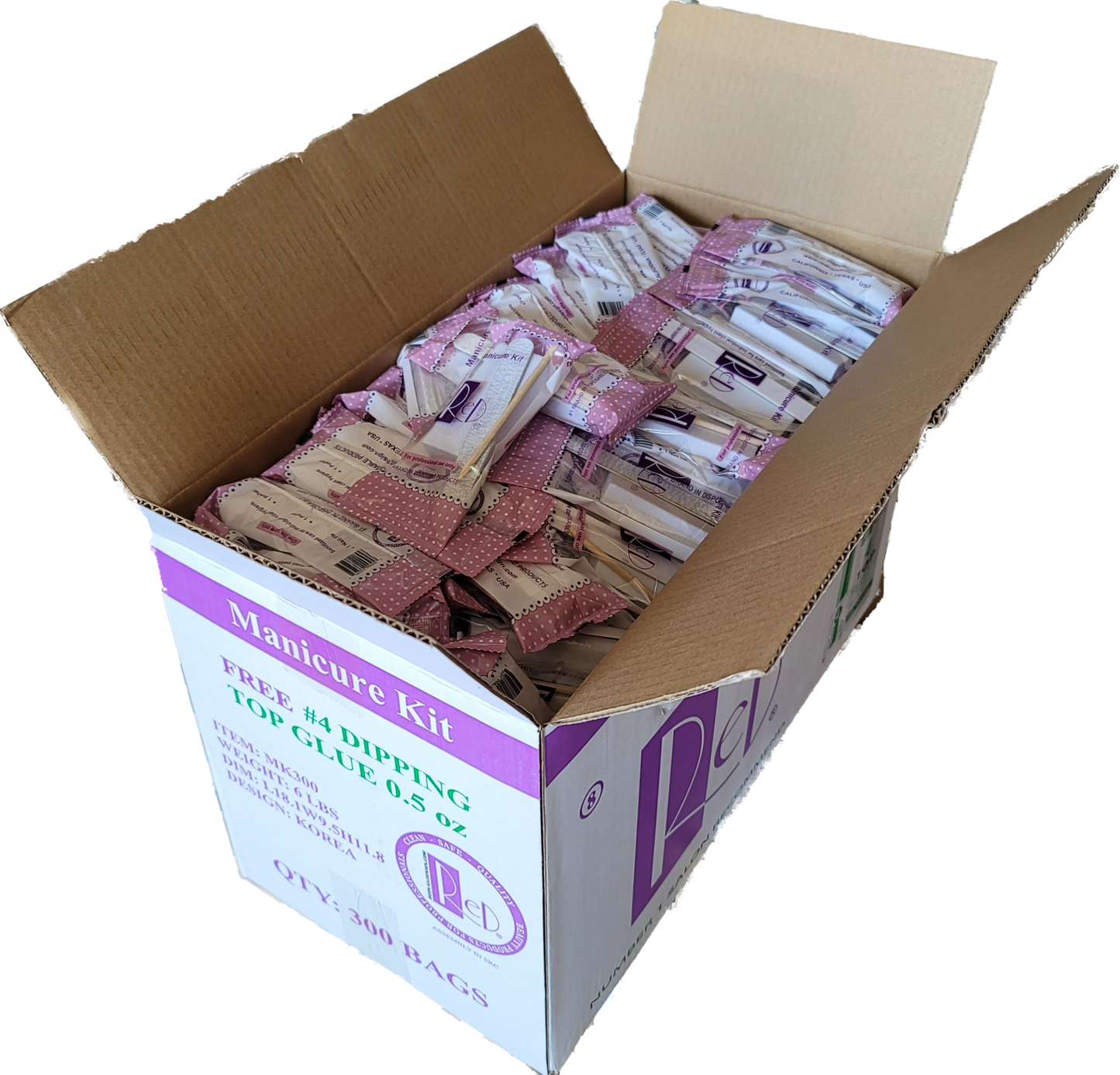 Red Manicure Kit 3 (Buffer-File-Pusher) #R21