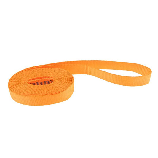 23KN Fall Protection Strap Webbing Belt for Rock Climbing, Rappelling and - Orange, 210Cm