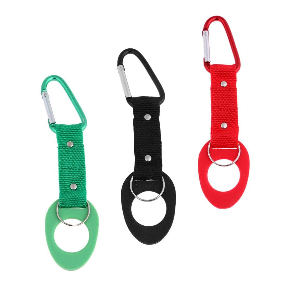 3 Pcs Outdoor Climbing Water Bottle Holder Carrier Hooks Belt Hanging Strap Webbing Buckle Clip Universal