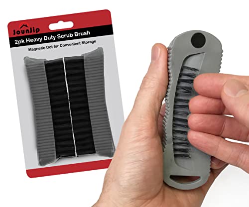 JOUNJIP 2Pack Double Sided Scrub Brush Hand Fingernail Brush for Personal Care & Hygiene, Mechanic, Gardener
