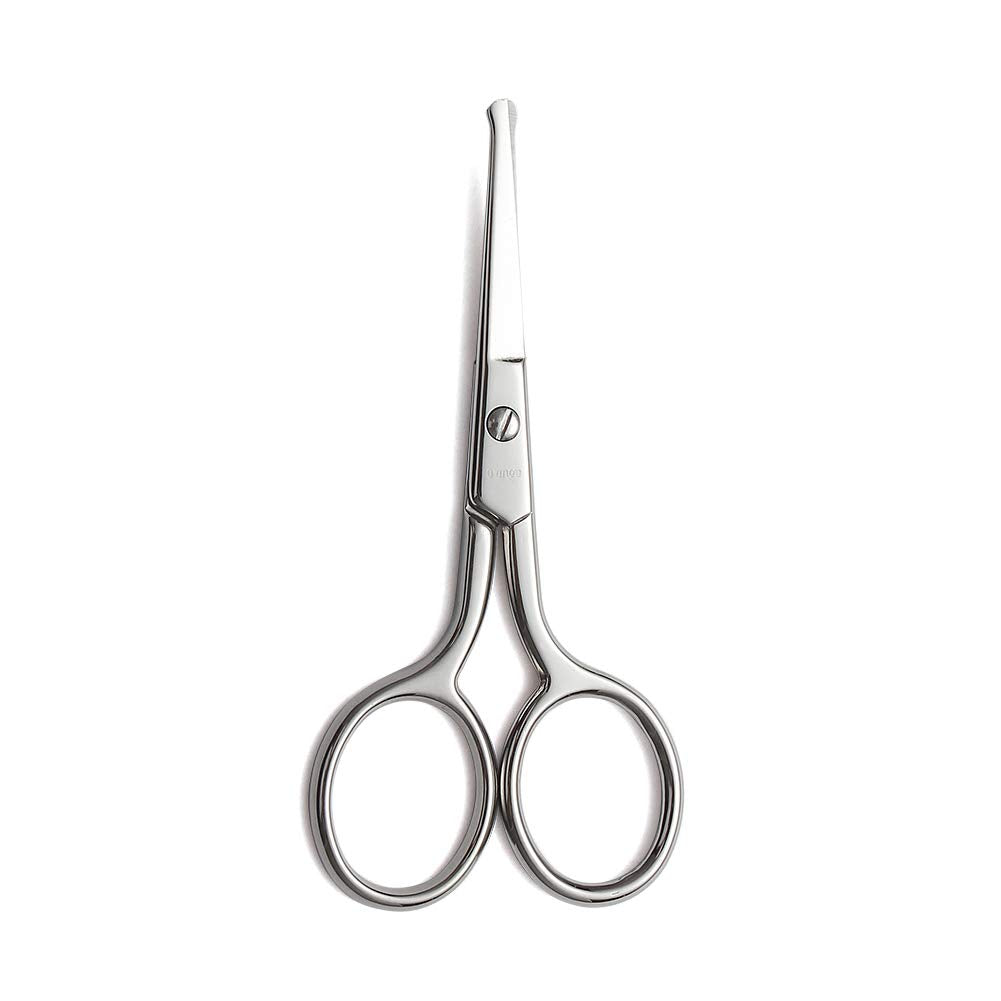 LIVINGO Premium Manicure Rounded Tip Scissors Multi-purpose Stainless Steel Cuticle Pedicure Beauty Grooming Kit for Nail, Eyebrow, Eyelash, Dry Skin, Nose Hair 3.5 inch