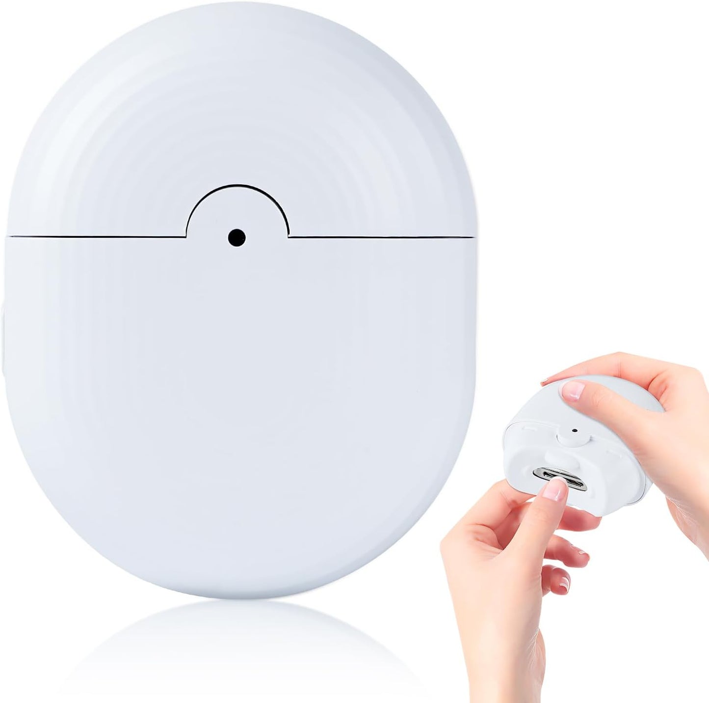 Electric Automatic Nail Clipper, Automatic Nail Clipper Rechargeable Nail Clippers, Electric Nail Clipper Electric Nail Clippers for Kids, Adults, Seniors (White)