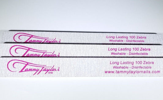 3ct Tammy Taylor - Long lasting Nail File 100 grit - (Washable - Disinfectable)