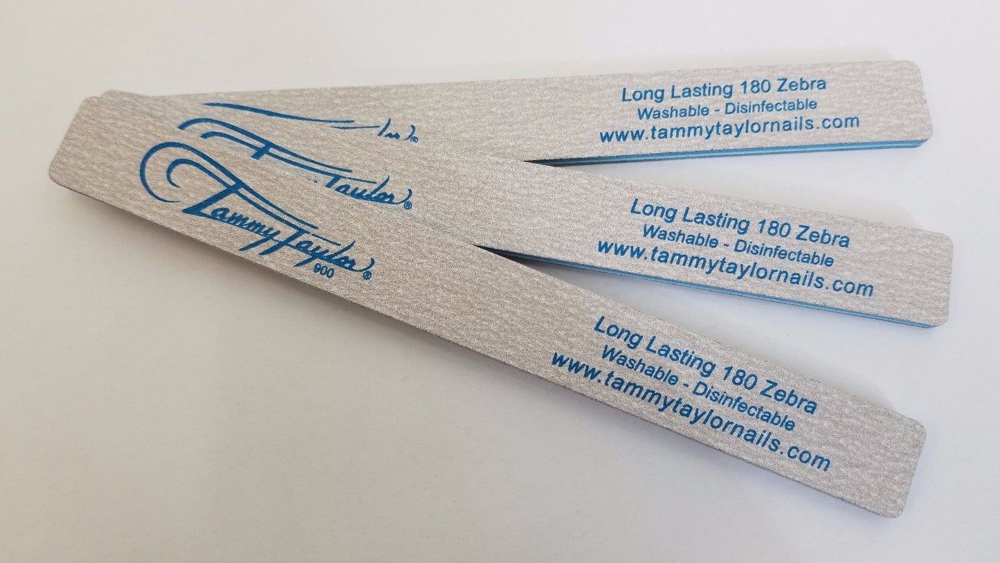 Pack of 3 - Tammy Taylor - Little Long Lasting Zebra File 180 Grit