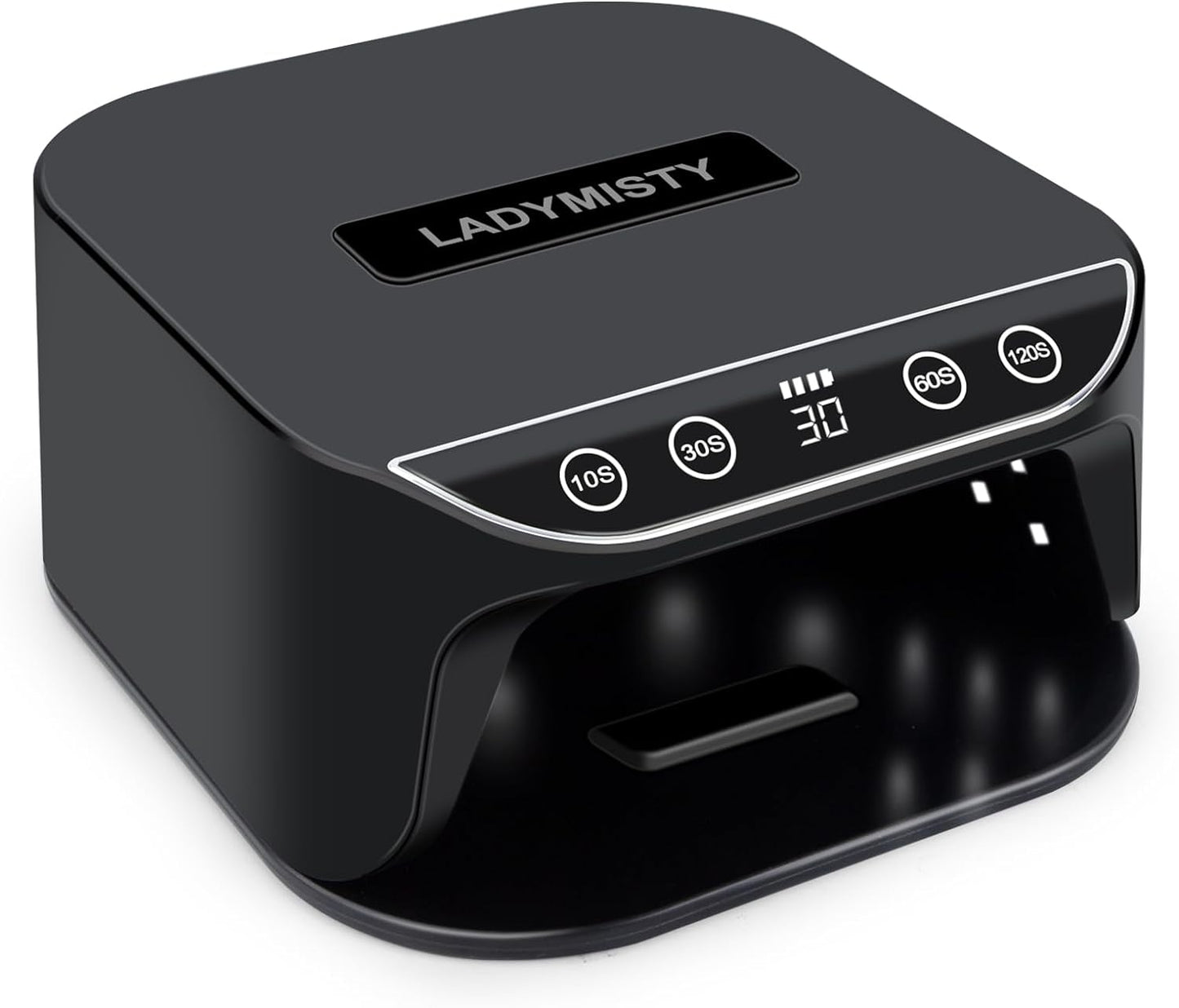 UV LED Nail Lamp, 220W Rechargeable Cordless Nail Lamp Nail Dryer Gel Polish UV Nail Light with 4 Timer Setting, Professional Quick Dry Curing Lamp with Display Auto Sensor for Salon & Home…