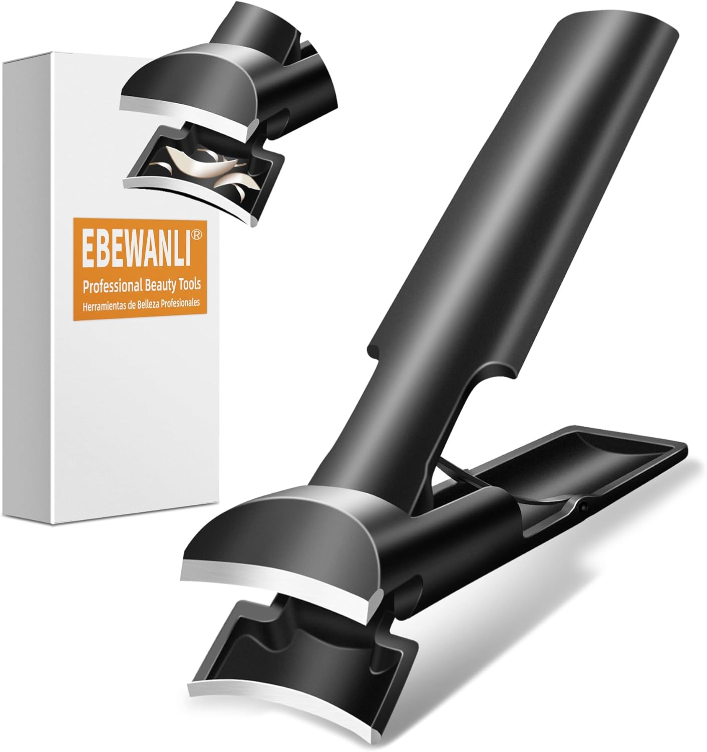 Toe Nail Clippers with Catcher, No Splash 9mm Wide Jaw Opening Large Toenail Clippers for Thick Nails or Tough Fingernail, Heavy Duty Nail Cutter for Men, Women, Seniors