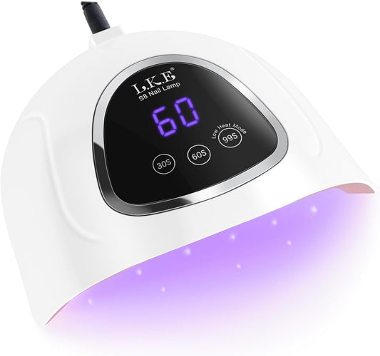 UV LED Nail Lamp, LKE LED Nail Lamp 72W UV Light for Nails with 3 Timer Setting & LCD Touch Display Screen Nail Lamp Nail Dryer