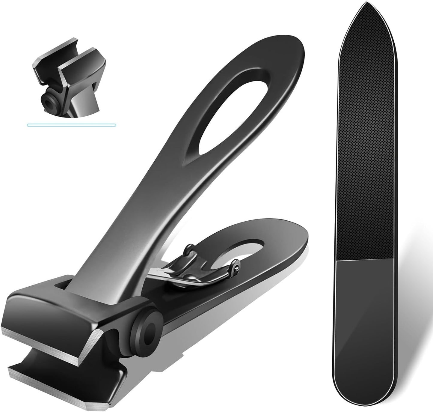 Straight Nail Clipper, Toe Nail Clippers for Thick Toenails with 17mm Wide Jaw Opening, Extra Big Toenail Clippers for Cutting Ingrown Toenails, Heavy Duty Nail Clippers, Adult, Boys, Seniors