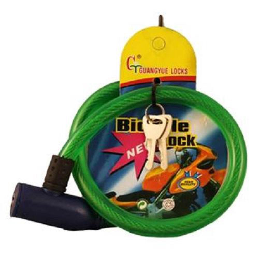 Bicycle Cable Lock with 2 Keys - 1 Count Only