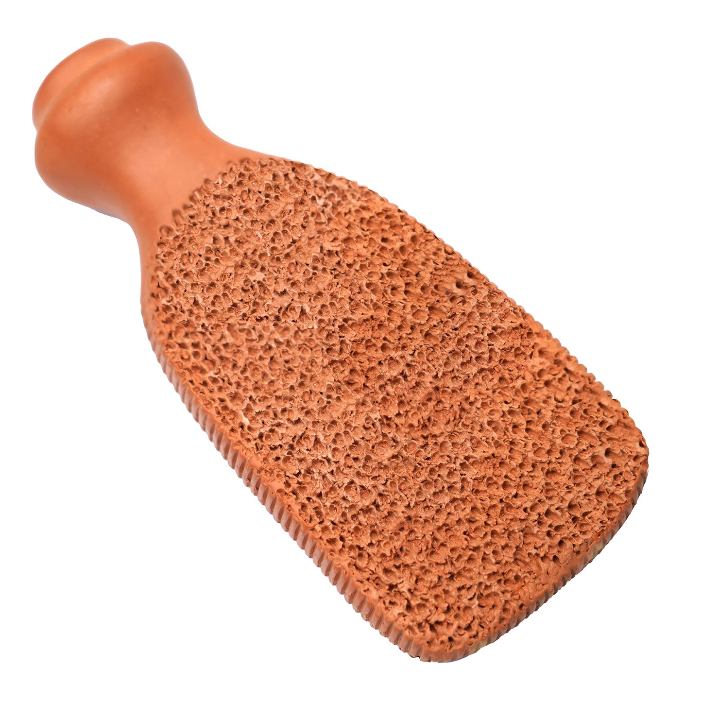 Love Natural Pumice Stone for Feet - 2-Sided Terra Cotta Foot Scrubber, Professional Exfoliating Clay Stone for Feet Hands Body Care - Pumice Stone for Feet Callus Remover & Dead Skin