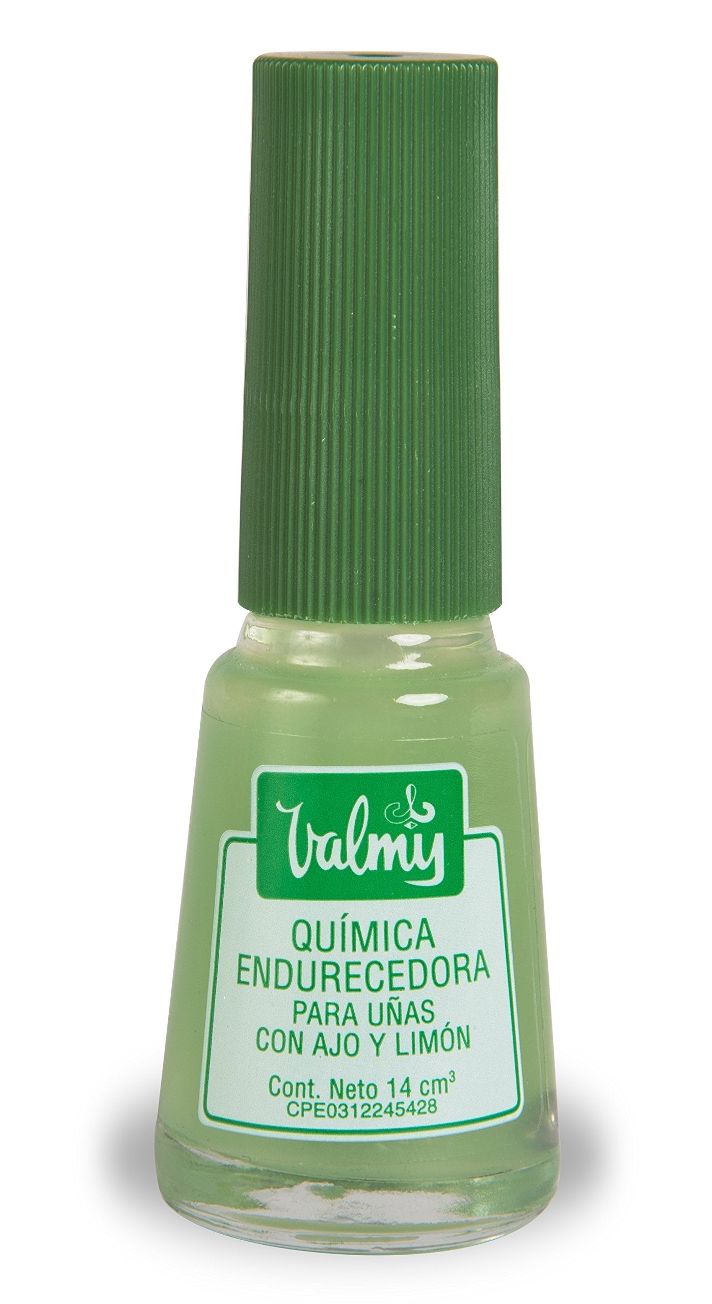 Valmy 2in1 Garlic Nail Hardener & Lemon Nail Whitener Base Coat Nail Polish - Nail Strengthener for Thin Nails and Growth, Yellow Nails Treatment - Endurecedor de Uñas, 0.47 Fl oz