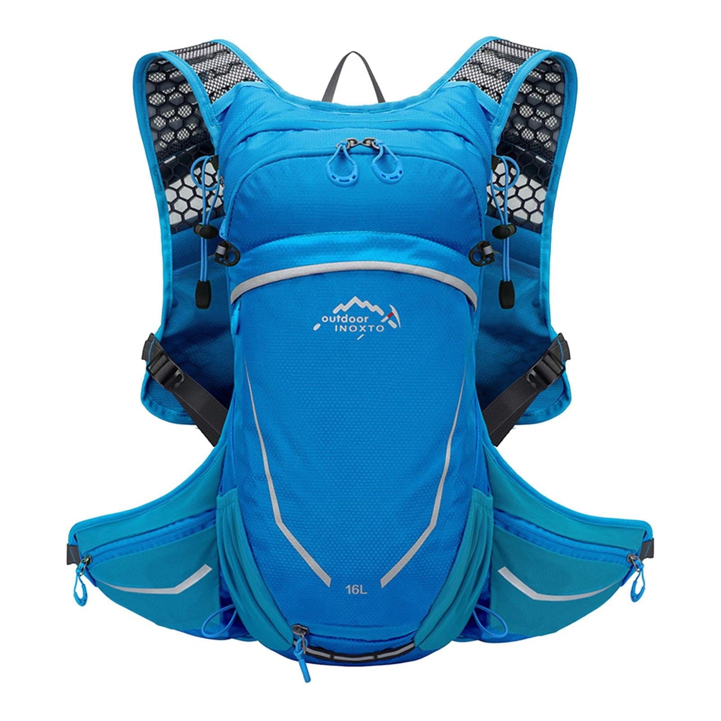 AMLESO 16L Hydration Backpack Hydration Pack Men Women Daypack Storage Bag Hiking Backpack for Outdoor Biking Cycling Sports Camping Blue