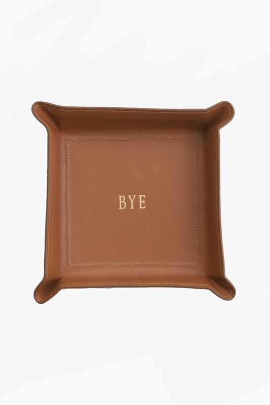 Tan Medium Leather Catchall