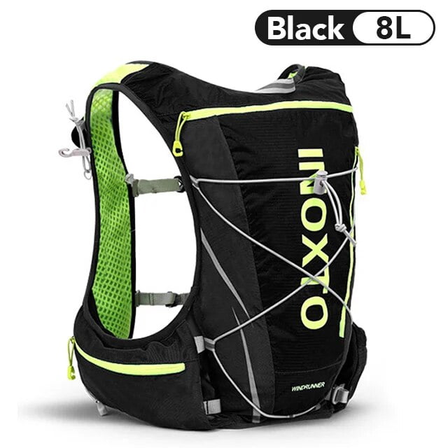Running Hydrating Vest Backpack Cycling Hydrating Backpack Hiking Marathon Hydrating, With 2L Water bag Outdoor Ultralight LXL Black Backpack