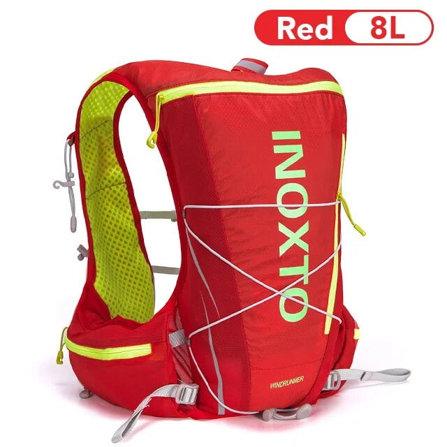 Running Hydrating Vest Backpack Cycling Hydrating Backpack Hiking Marathon Hydrating, With 2L Water bag Outdoor Ultralight LXL Red Backpack