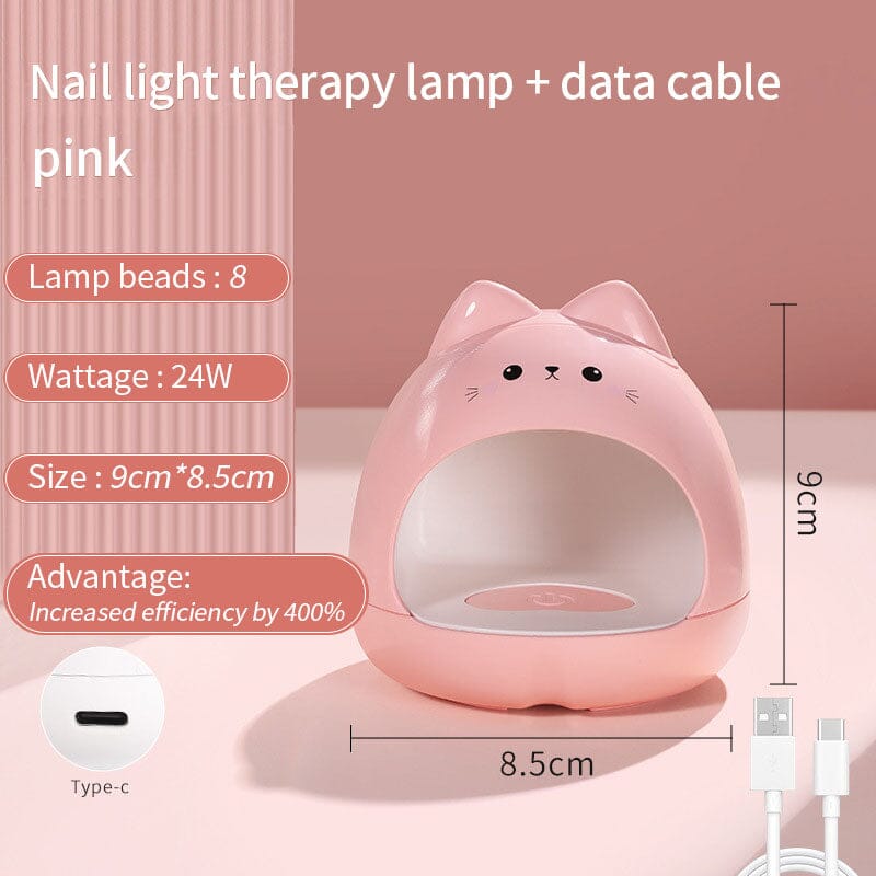 24W UV LED Nail Lamp USB Rechargeable Nail Tools BORN PRETTY Pink Kitten