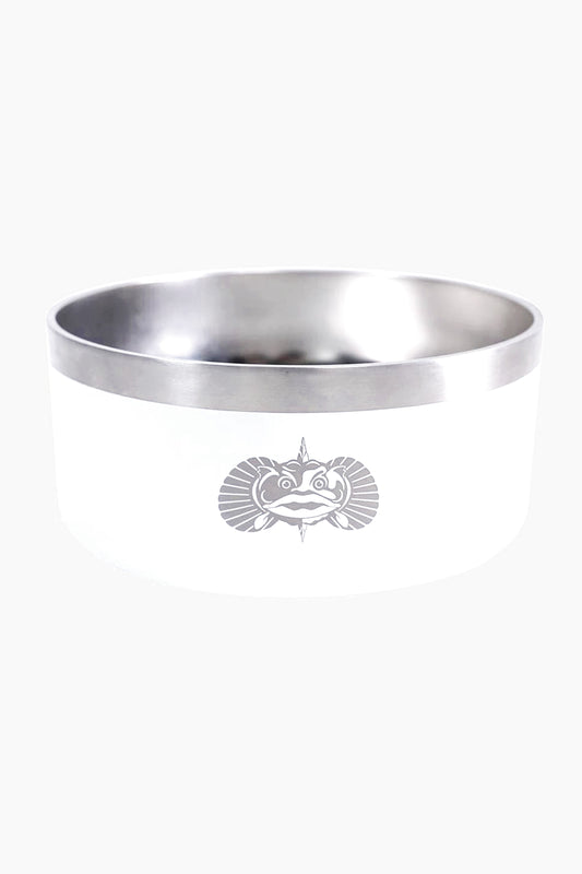 White Toadfish Non-tipping Dog Bowl
