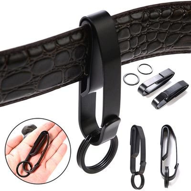 Akoada Shape Carabiner Clip Snap Hook EDC Belt Keyring Keychain Buckle Bottle Opener