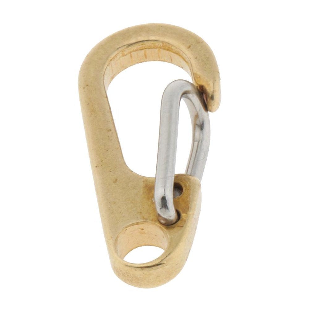 Brass Keychain Carabiner Clip with Eye Hole, Key 33Mm