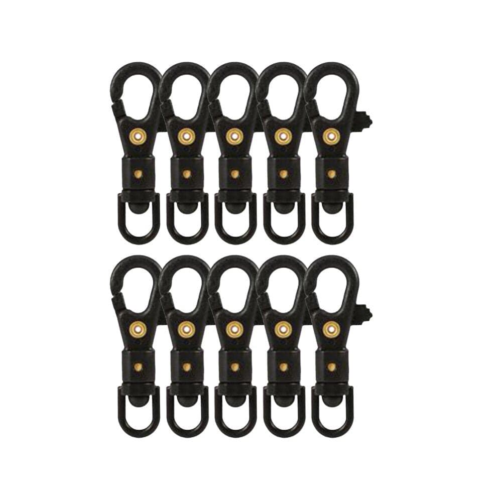 BTOER 5/10Pc Outdoor 360° Rotation Mini Carabiner Clip Buckle Quickdraw Key Chain Snap