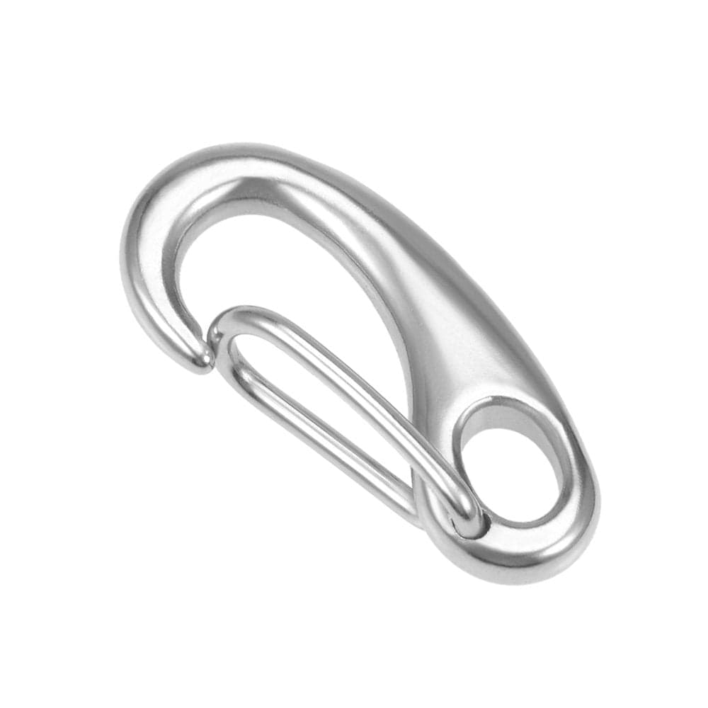Carabiner Snap Hook,304 Stainless Steel Spring Gate Snap Hook Clip 40Mm/1.57" Marine Grade Lobster Claw