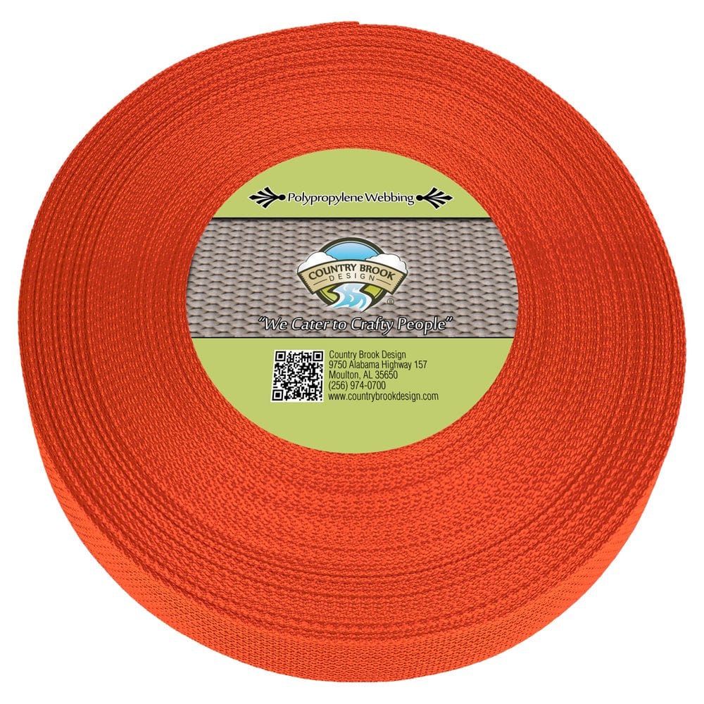 Country Brook Design® 3/4 Inch Royal Blue Polypro Webbing, 100 Yards