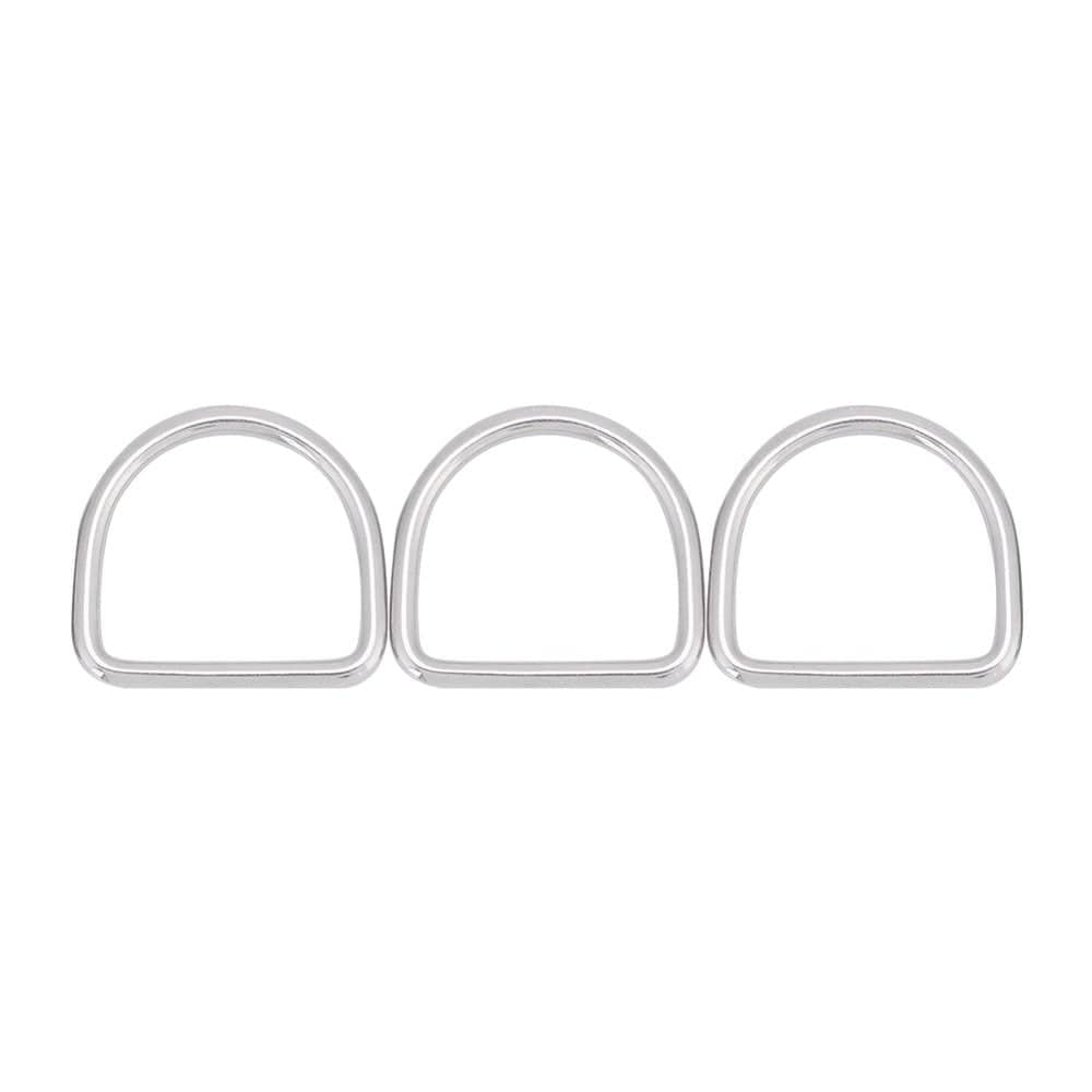 Diving D , Sturdy Durable Sliver Lightweight 3Pcs D , Heavy Duty for Webbing Fabric Strap Climbing Surfing Diving Weight Belt