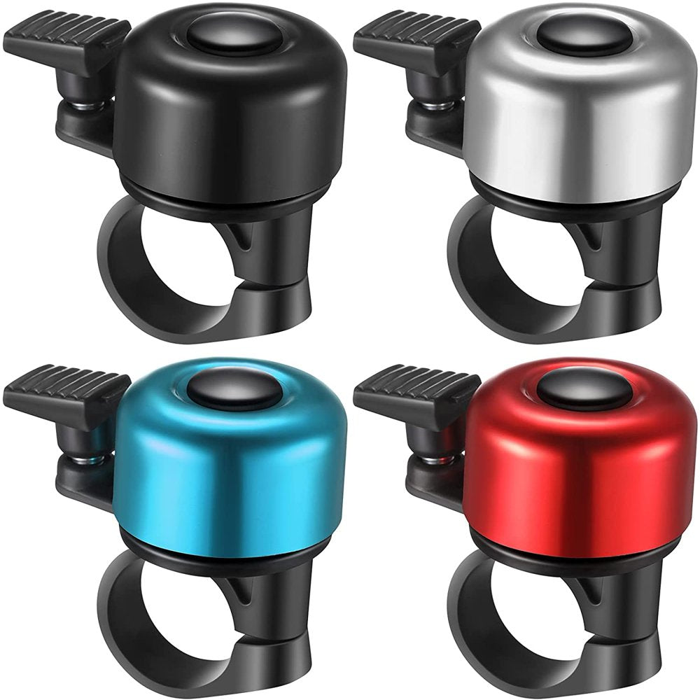 Cheers.Us Bike Bell Aluminum Bicycle Bell Loud Crisp Clear Bike Bell Road Mountain Bike Ring Bell for Adults Kids Boys Girls
