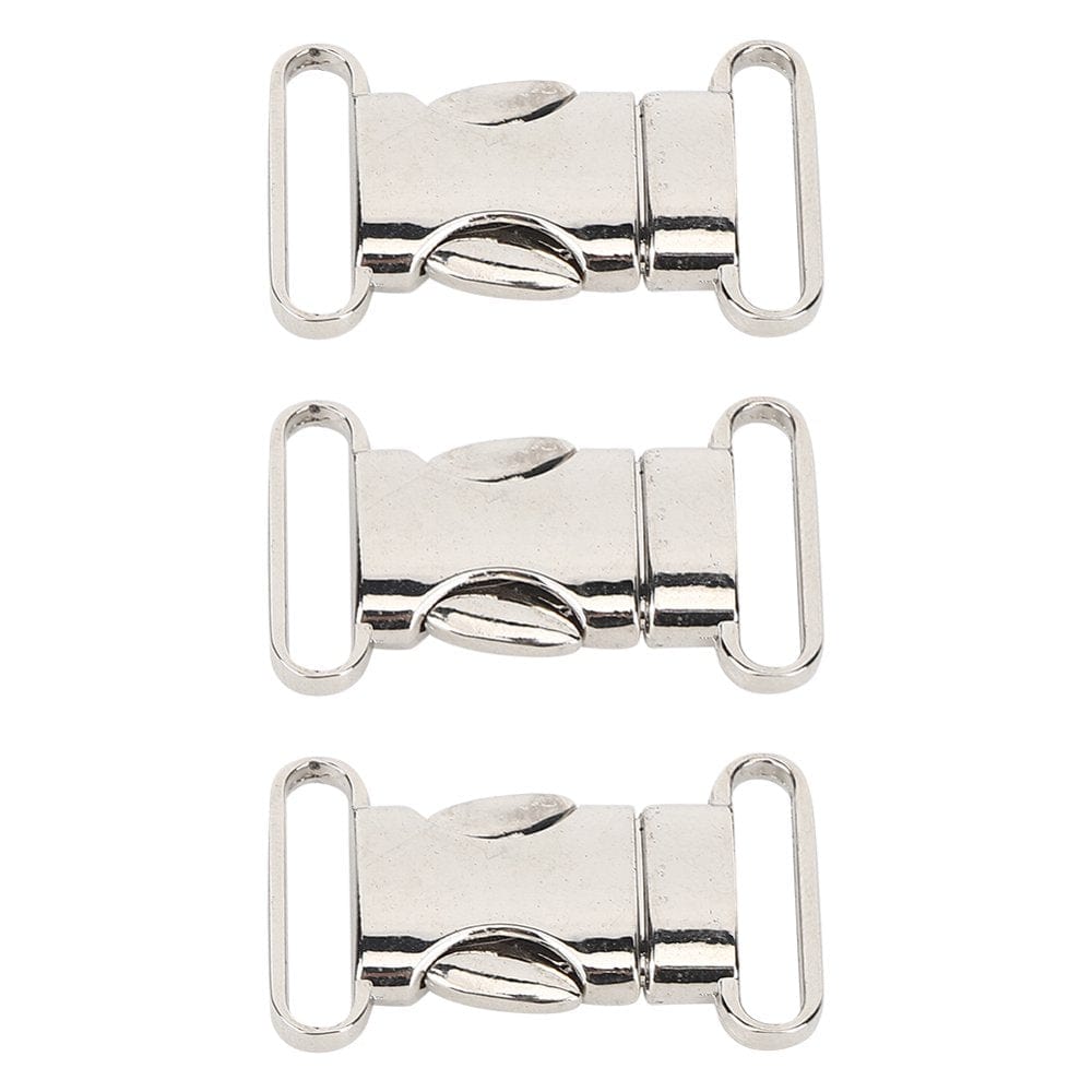 EOTVIA Metal Safe Buckle,Climbing Carabiner,3Pcs High Quality Climbing Safe Carabiner Bag Hook Small Metal Webbing Buckle Parachute Cord Bracelet Pet Accessory
