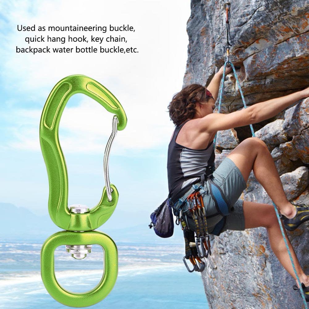 Feoflen Buckle,Aluminum Hammock Climbing Buckle Carabiner Quickdraw Quick Hanging Hook, Climbing Carabiner
