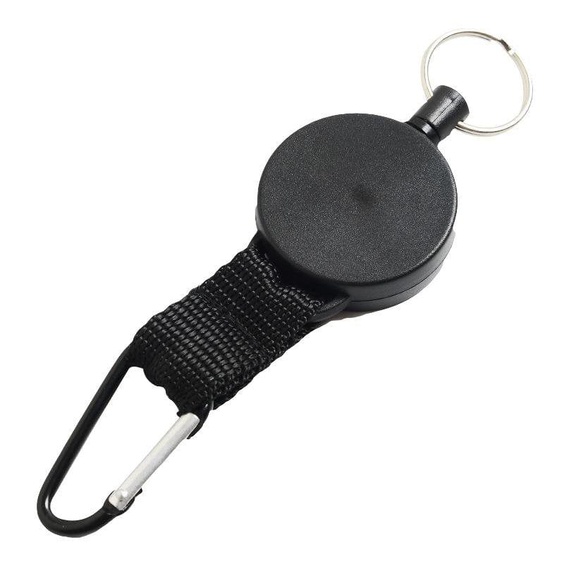 High Elasticity Retractable Rope Antilost Pull Reel Strap Climbing Key Chain Quickdraw Key Ring