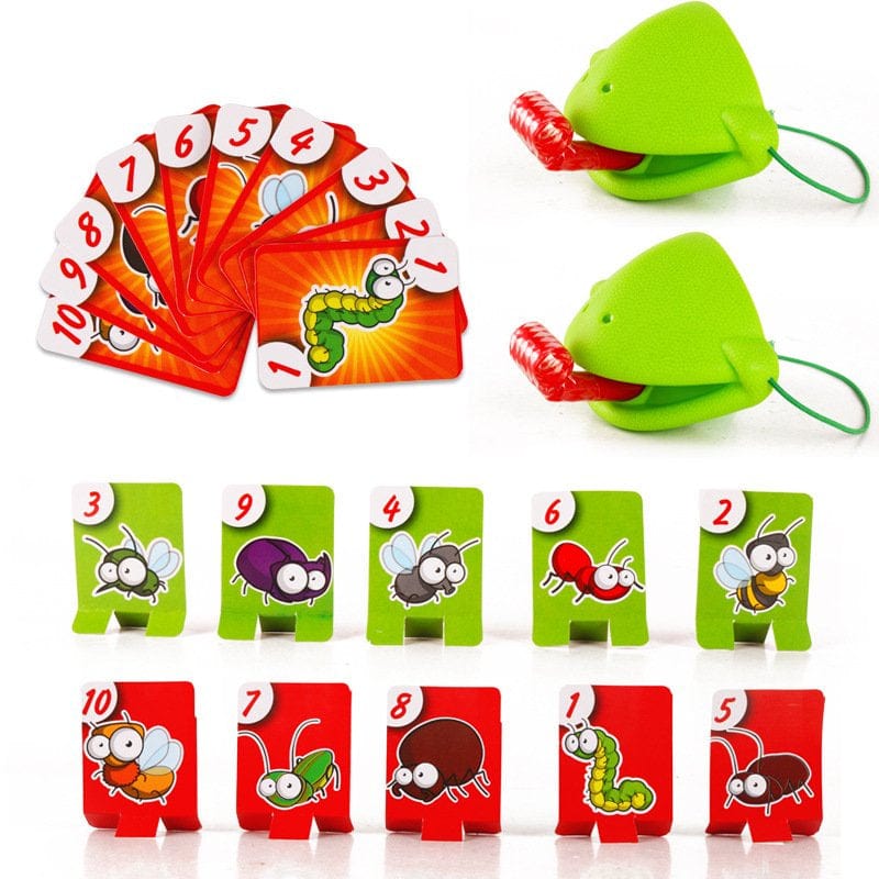 JETTINGBUY Tic Tac Tongue Chameleon Bugcatch Quickdraw Game Kids Family Xmas Gift CNA.