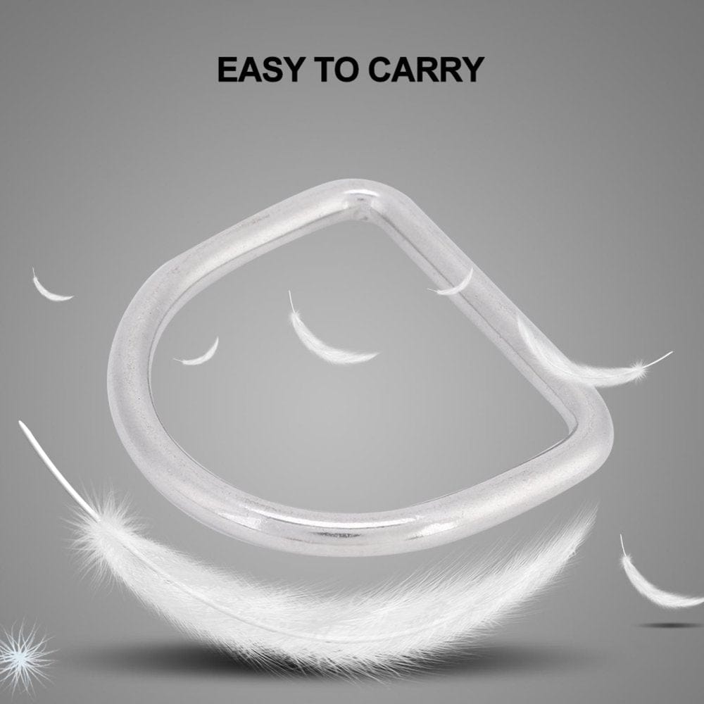 Karlge 3Pcs Stainless Steel D for Weight Belt Webbing Climbing Diving Accessories,D , D Buckle