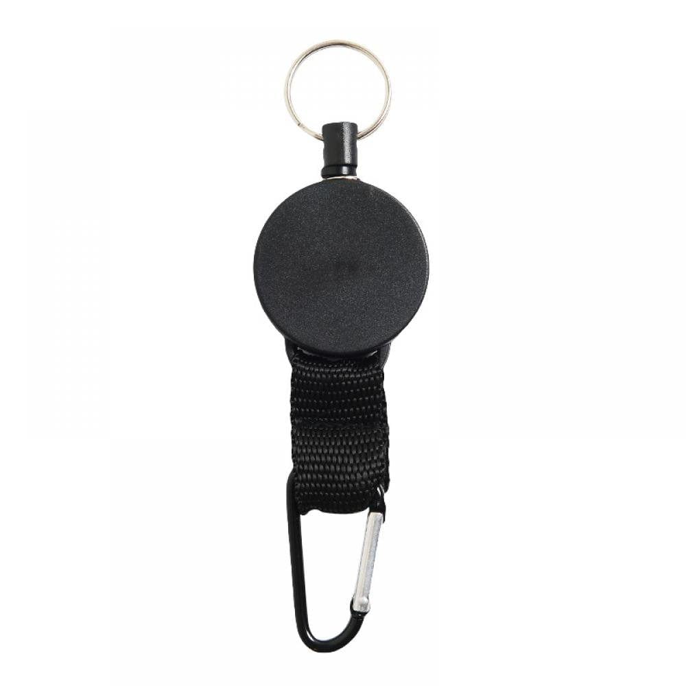 Keychain High Elasticity Retractable Rope Antilost Pull Reel Strap Climbing Key Chain Quickdraw Key Ring