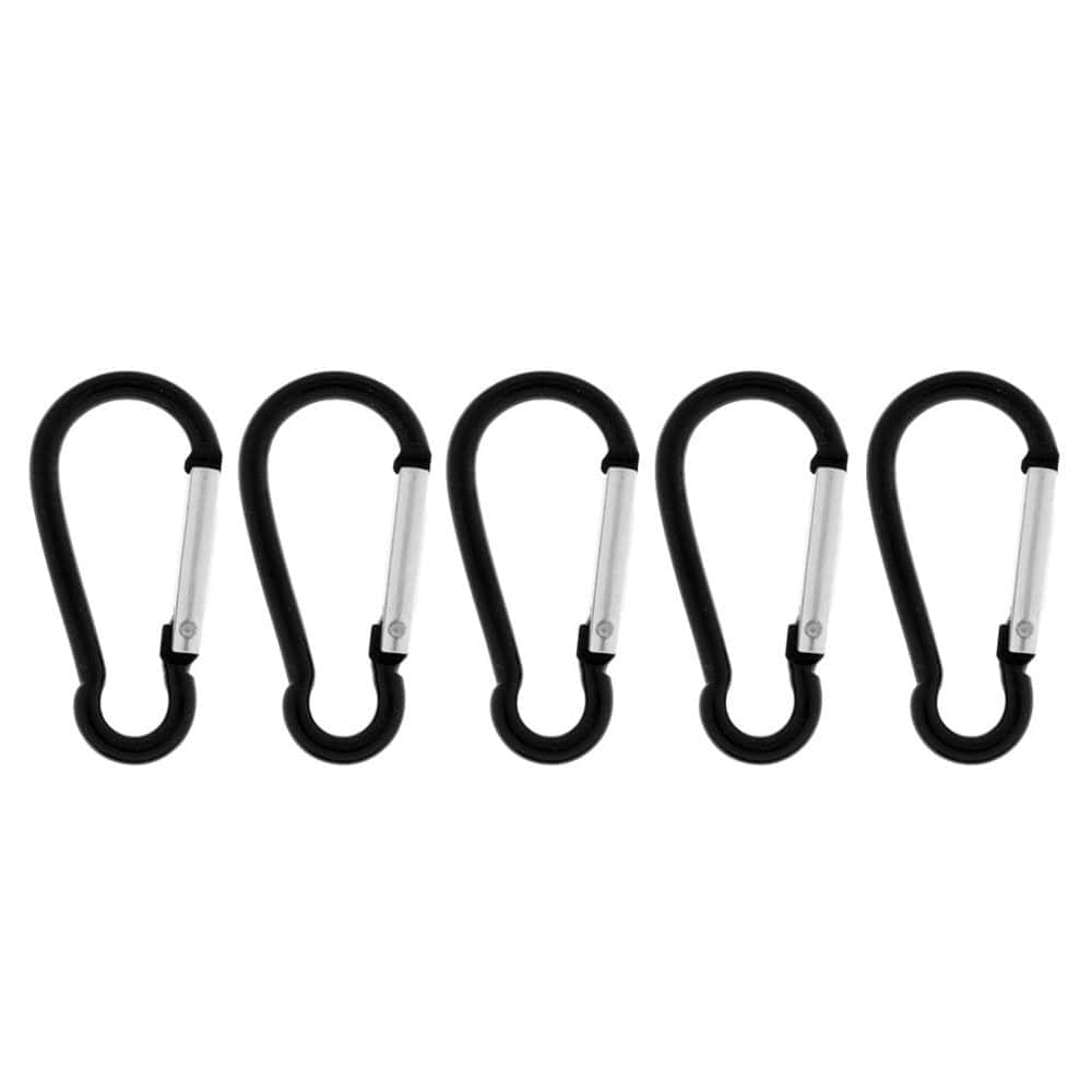 (Pack of 5) Aluminum Carabiner Buckle Hook, Keychain Clip, Sp Chain