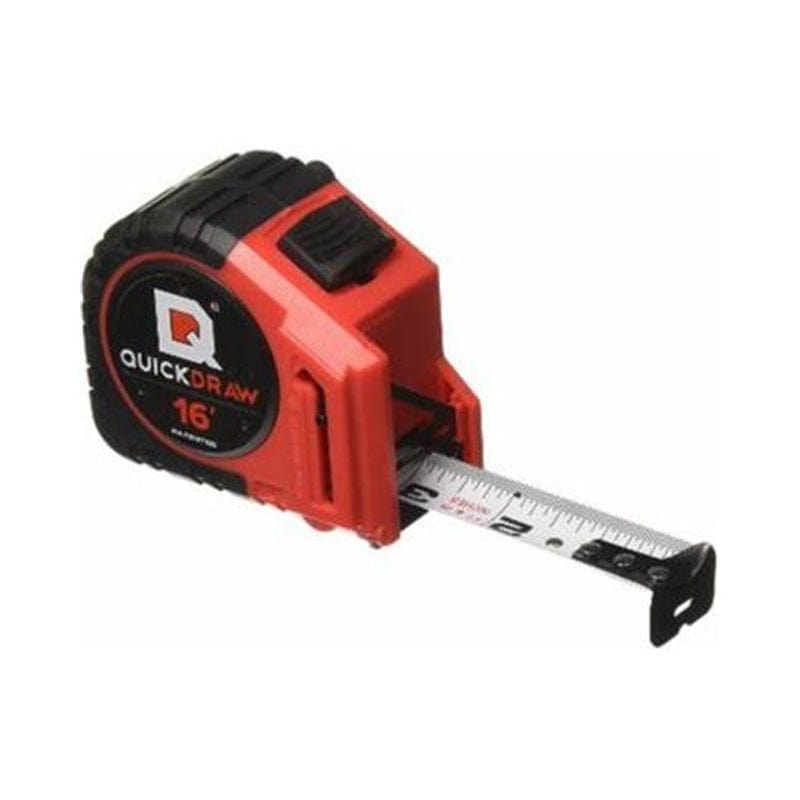 Quickdraw QD16-PRO 16 Ft. Quickdraw Pro Self Marking Tape Measure, Red & Black