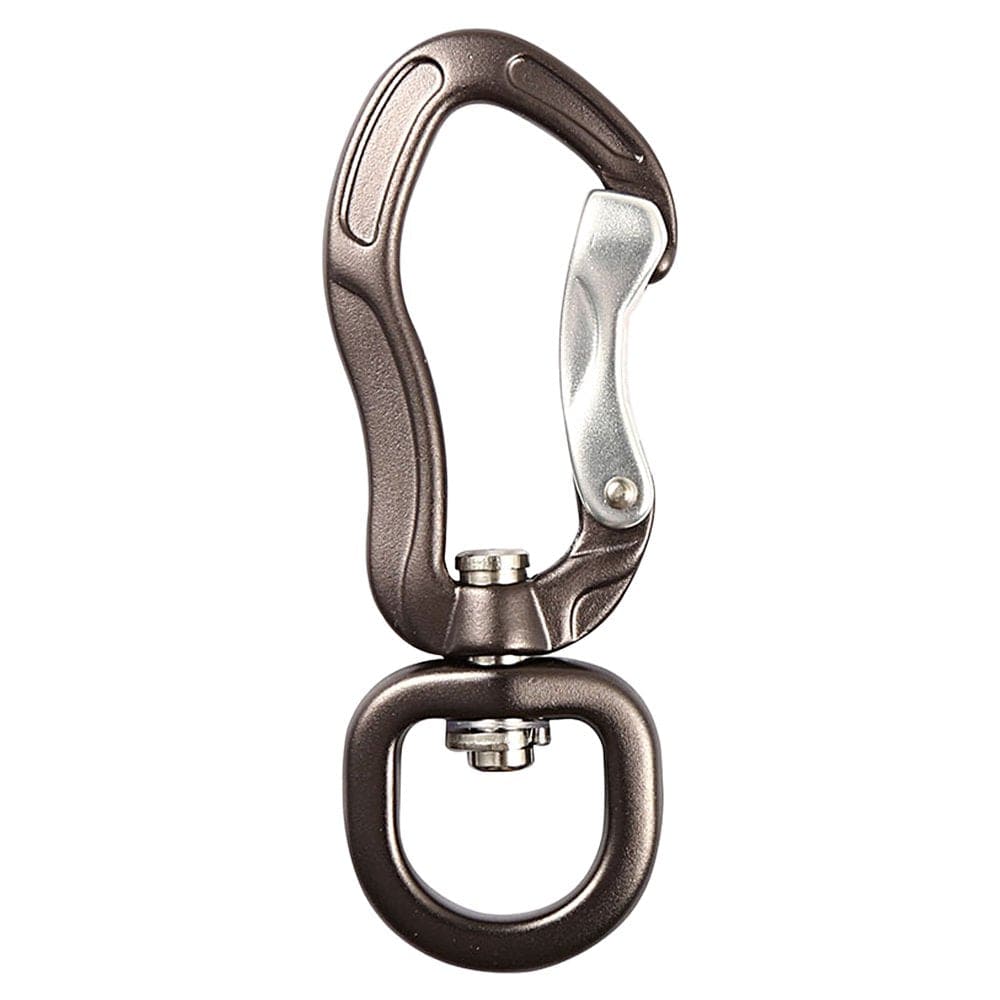 Sunhlx Climbing Carabiner D-Type Multifunctional Rotatable Anti-Rust Polished Auto Locking Stainless Steel Heavy Duty Kite Pet Leash Hammock Buckle for Outdoor