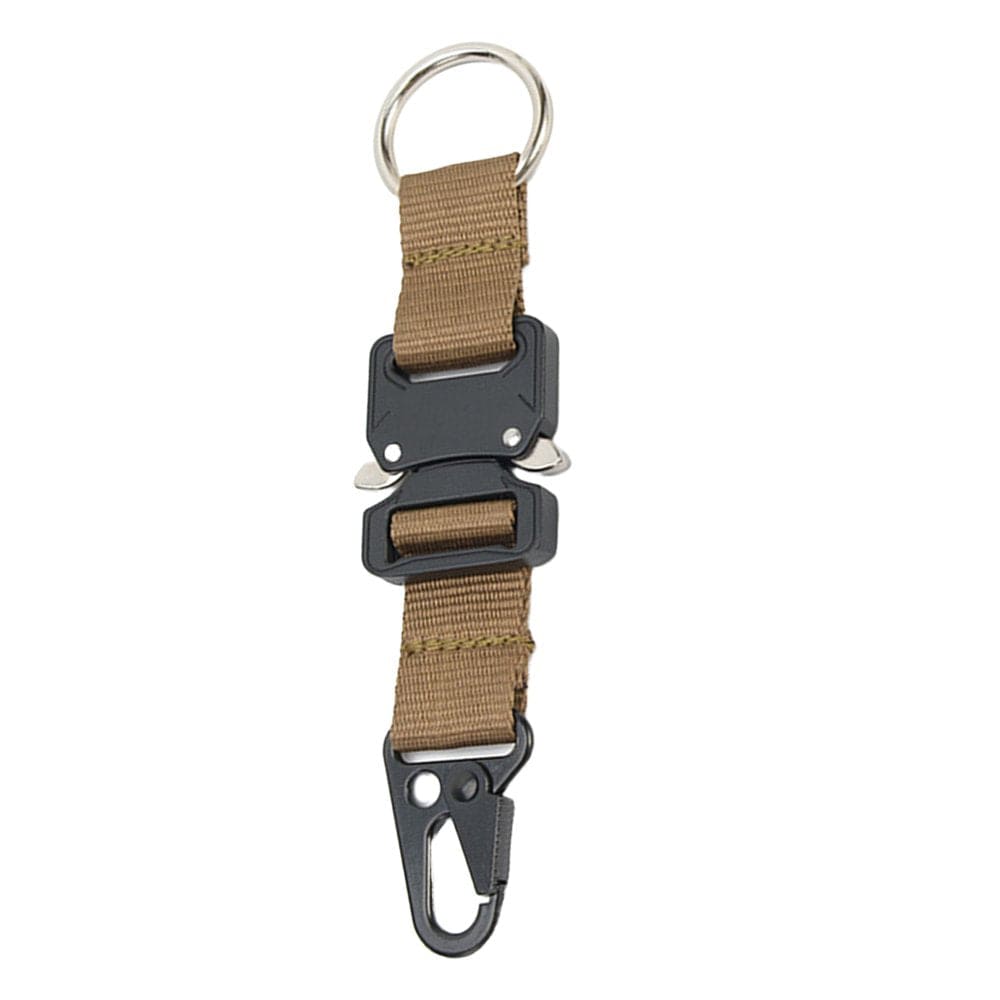 Sunhlx Nylon Belt Keychain Heavy-Duty Sturdy Adjustable High Strength Webbing Key Clip for Climbing