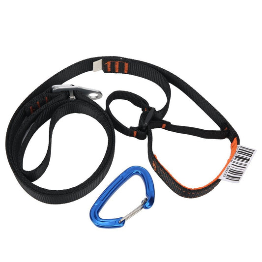 Tebru Adjustable Webbing Foot Loop,Climbing Foot Belt Ascending Device,Mountaineering Ascending Pedal Belt Rock Climbing Riser Rope Equipment Outdoor Accessory